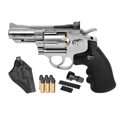 ASG Action Sport Games Dan Wesson 357 Magnum 2.5" Chrome, Steel BB .177 cal CO2