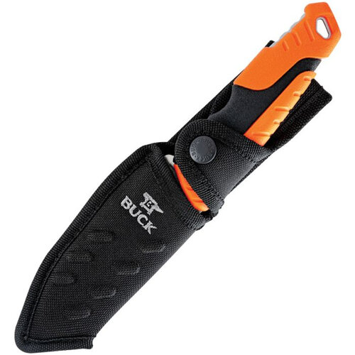 Buck Pursuit Pro Fixed Orange Black Molded Handle