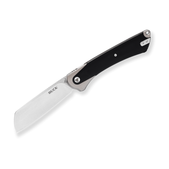 Buck Buck HiLine XL Gray / Black Micarta Frame Lock