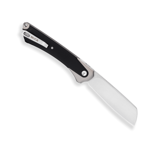 Buck Buck HiLine XL Gray / Black Micarta Frame Lock