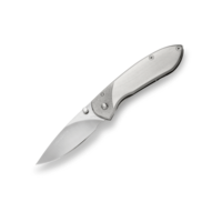 Nobleman, Brushed Steel, Frame Lock