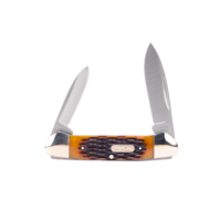 Buck Canoe Brown Jig Bone Handle