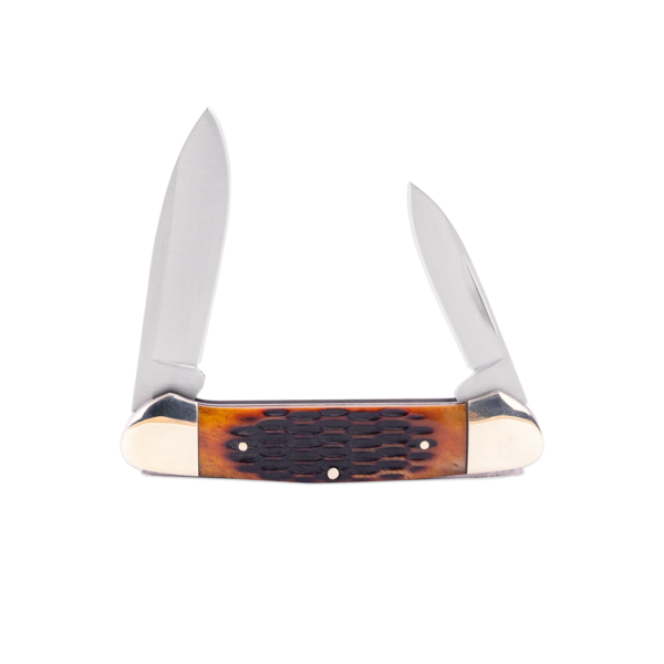 Buck Buck Canoe Brown Jig Bone Handle