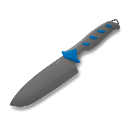 Buck Hookset, 6" Cleaver Blue/Gray Saltwater