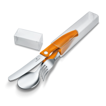 Victorinox Classic Foldable & Table 3 piece Set Orange 6.7192