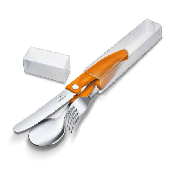 Victorinox Classic Foldable & Table 3 piece Set Orange 6.7192