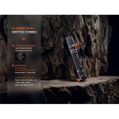 Fenix LD30R 1700 Lumen Flashlight with 3400 Battery