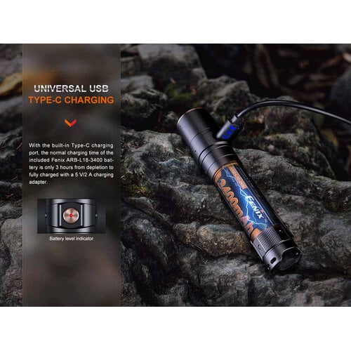 Fenix LD30R 1700 Lumen Flashlight with 3400 Battery
