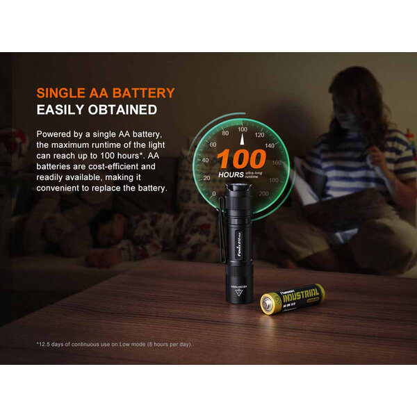 Fenix E12 V3.0 Portable EDC Flashlight