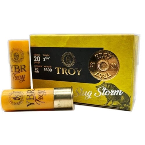 Troy 20ga 2 3/4" 3/4oz Slug Storm 1600 FPS 10 Rounds