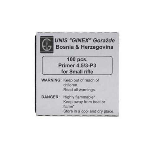 Ginex Primers, 100 Qty