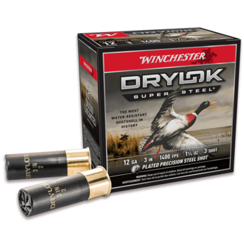 Winchester 12 Gauge Super X 2 3/4", 1300 FPS, 1 1/4 oz, #4 Drylok Super Steel Shot