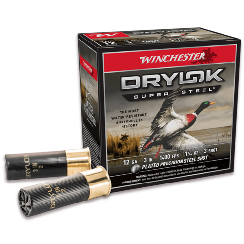 Winchester 12 Gauge Super X 2 3/4", 1300 FPS, 1 1/4 oz, #4 Drylok Super Steel Shot