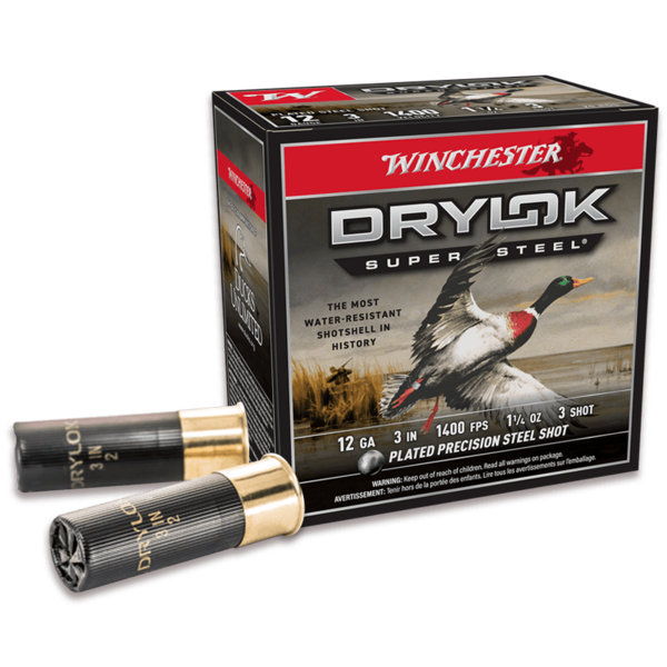 Winchester 12 Gauge Super X 2 3/4", 1300 FPS, 1 1/4 oz, #4 Drylok Super Steel Shot