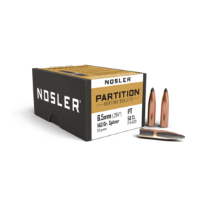 NOSLER Partition Hunting Bullets 6.5mm .264" 140 Grain