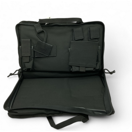 Scorpio Tactical Pistol Case 16" x 9" Padded with Multiple Pockets Black, Scorpio