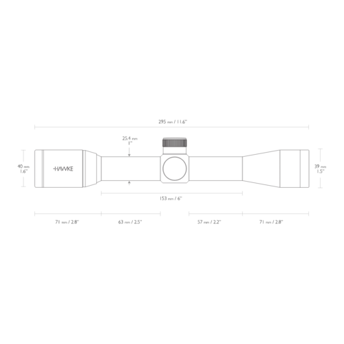 Hawke Vantage 4x32 Mil Dot Reticle
