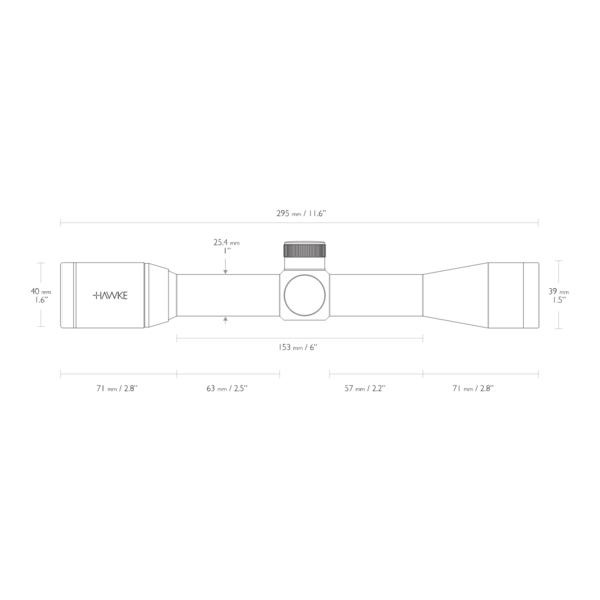 Hawke Vantage 4x32 Mil Dot Reticle