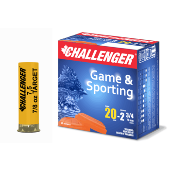 Challenger 20 Gauge 2 3/4" #8 7/8oz 1200fps 25 Rounds