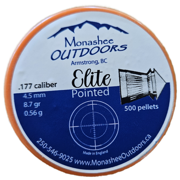 Angler's Distribution .177 Pointed Pellets 500 Elite