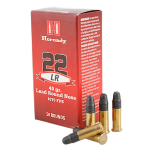 Hornady 22LR 40gr. Lead Round Nose Varmint Express 1070 FPS 50 Rounds