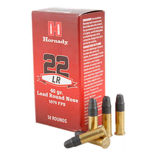 Hornady 22LR 40gr. Lead Round Nose Varmint Express 1070 FPS 50 Rounds