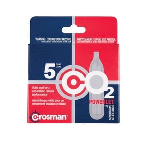 Crosman Crosman Powerlet 12 gram CO2 Cylinders, 5 pack