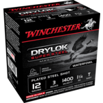 Winchester 12 Gauge Super X  3", 1400 FPS, 1 1/4 oz, #T Drylok Super Steel Shot