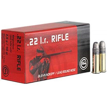 GECO 22 LR Rifle 40 gr LRN 1083 FPS GECO by RWS - 50 Rounds