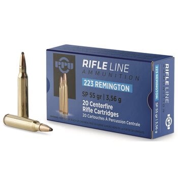 PPU 223 Rem 55 gr SP 20 Rounds