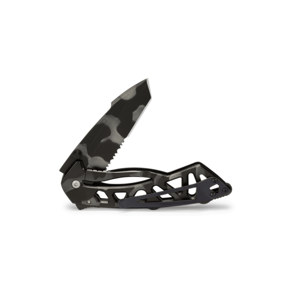 Buck Bones Serrated Skeletonized Tiger Stripe Folding