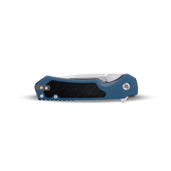 Buck Buck Stinger Folder Blue Anodized Handle Carbon Inlay