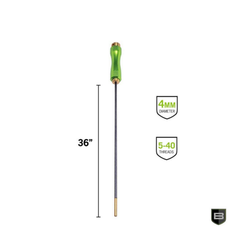 BCT Breakthrough Clean Technologies Carbon Fiber Cleaning Rod with Rotating Handle, 4mm, 36", .17 cal to .22 cal