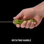 BCT Breakthrough Clean Technologies Carbon Fiber Cleaning Rod with Rotating Handle, 4mm, 36", .17 cal to .22 cal
