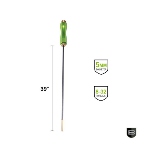 BCT Breakthrough Clean Technologies BCT Carbon Fiber Cleaning Rod with Rotating Handle, 5mm, 39", .22 cal to .50 BCT Breakthrough Clean Technologies BCT Carbon Fiber Cleaning Rod with Rotating Handle, 5mm, 39", .22 cal to .50