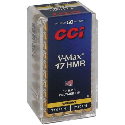 CCI 17 HMR V-Max 17gr 2550fps 50 Rounds