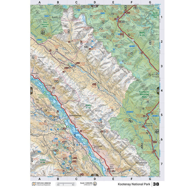 Back Road Map Books BRMB Waterproof Adventure Topographic Map