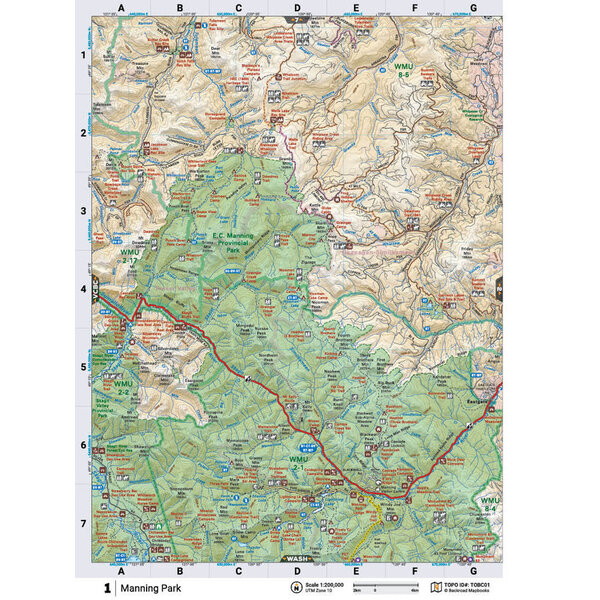 Back Road Map Books BRMB Waterproof Adventure Topographic Map