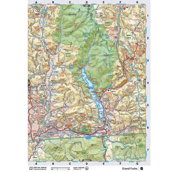 Back Road Map Books BRMB Waterproof Adventure Topographic Map