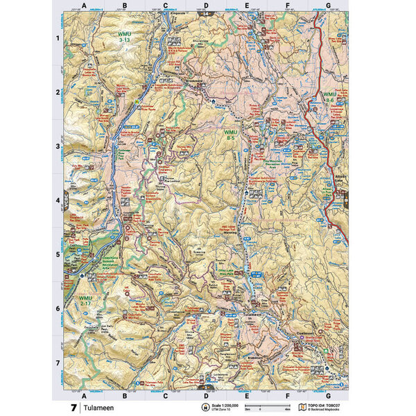 Back Road Map Books BRMB Waterproof Adventure Topographic Map