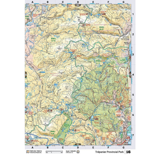 Back Road Map Books Waterproof Adventure Topographic Map