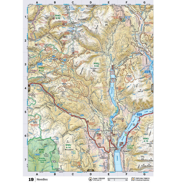 Back Road Map Books BRMB Waterproof Adventure Topographic Map