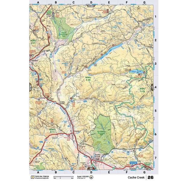 Back Road Map Books BRMB Waterproof Adventure Topographic Map
