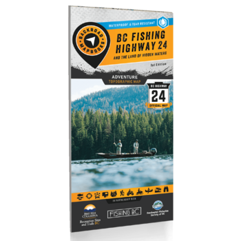 Back Road Map Books Waterproof Map BC Fishing Highway 24