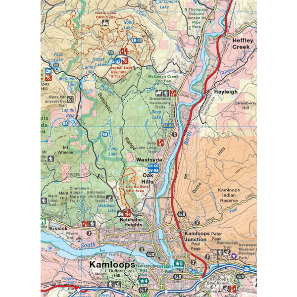 Back Road Map Books Waterproof Map BC Fishing Highway 24