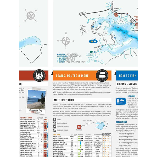 Back Road Map Books Waterproof Map BC Fishing Highway 24