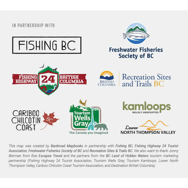 Back Road Map Books Waterproof Map BC Fishing Highway 24