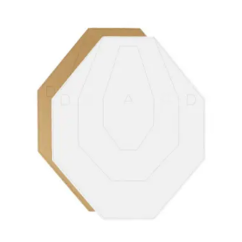 IPSC IPSC Carboard Target Tan & White