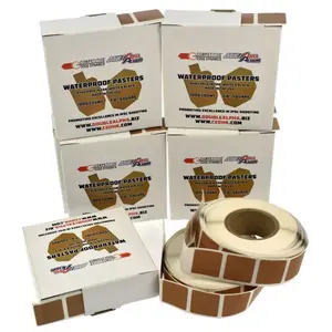 DAA Double Alpha Academy 22x22mm TAN Target Patches - 1,000 per Roll