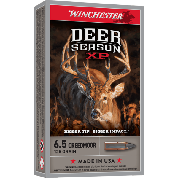 Winchester 6.5 Creedmoor 125gr Deer Season XP 20 Rounds
